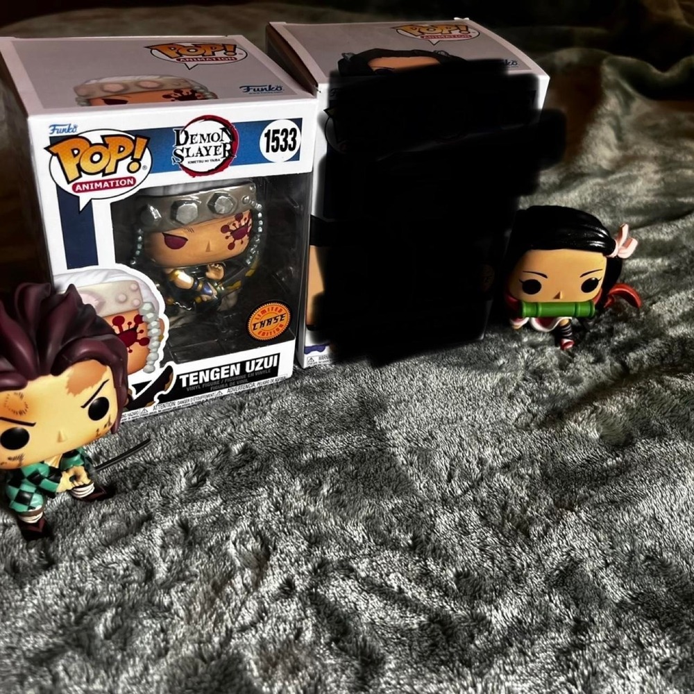 Demon Slayer Funko Pop bundle. This set includes a mix of in-box Chase editions
